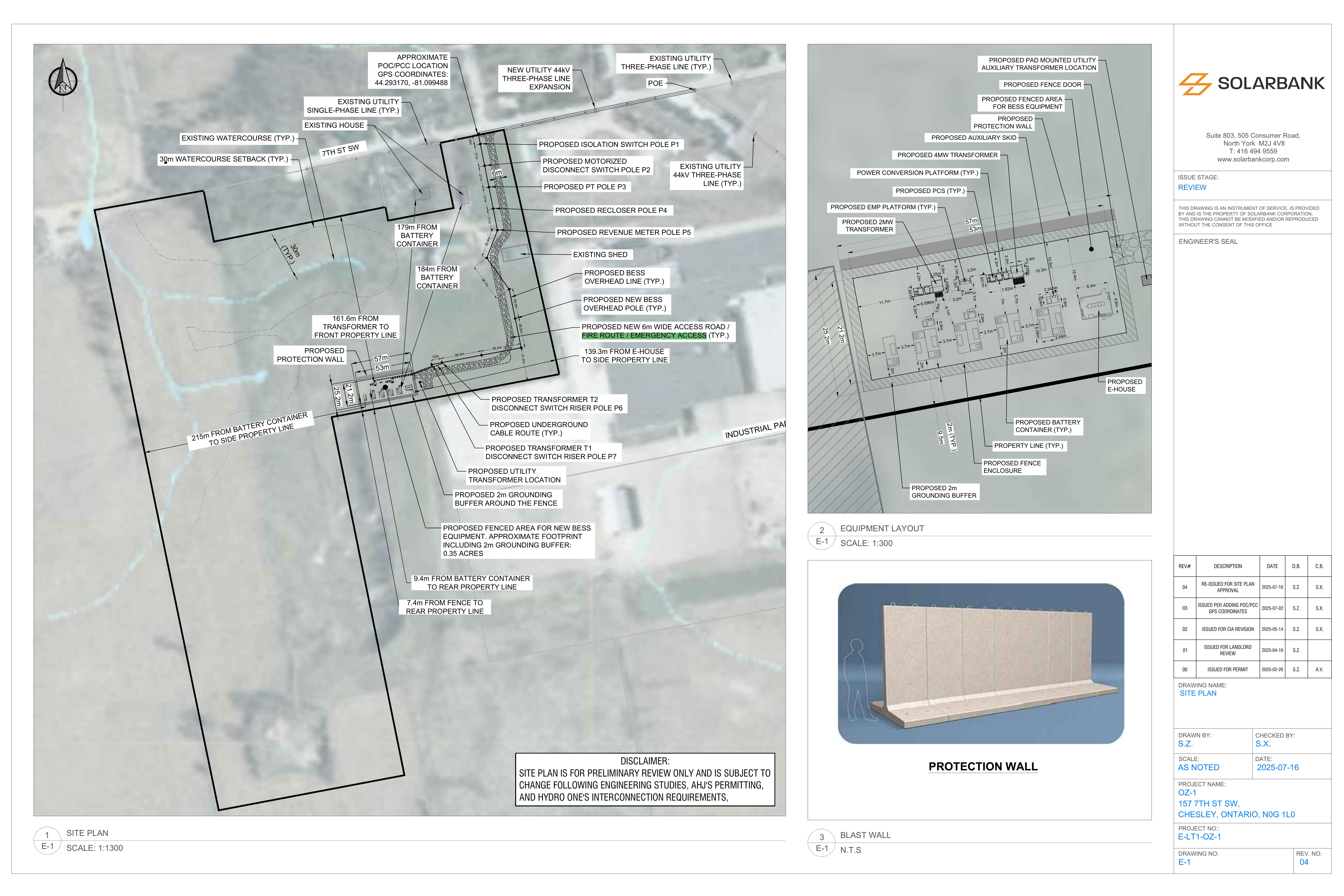 OZ-1 — 157 7th Street SW Site Plan